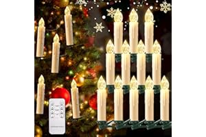 cimetech LED Flameless Candles, Battery Operated Candle Lights with Remote Control Timer, Floating Candles with Brightness Fu
