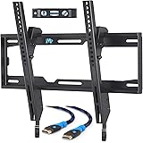 Mounting Dream MD2268-MK TV Wall Mount Tilting Bracket for Most 26-55 Inch LED, LCD and Plasma TVs up to VESA 400 x 400mm and 100 LBS Loading Capacity, 6 FT HDMI Cable and Torpedo Level