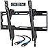 Mounting Dream MD2268-MK TV Wall Mount Tilting Bracket for Most 26-55 Inch LED, LCD and Plasma TVs up to VESA 400 x 400mm and 100 LBS Loading Capacity, 6 FT HDMI Cable and Torpedo Level