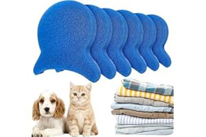 WALEJUC 6PCS Pet Hair Remover for Laundry, New Upgrade Pet Hair Remover, Dog Hair Remover for Laundry, Dryer Sheets Pet Hair Remover, Lint Catcher for Washing Machine-LAN