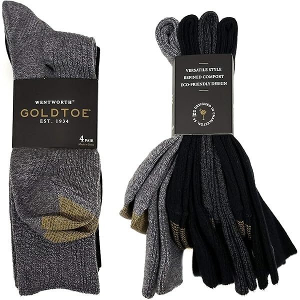 Amazon.com: GOLDTOE Men's Wentwoth Dress Crew Socks (4 Pair) (Black-Navy-  Light Blue, 4) : Clothing, Shoes & Jewelry