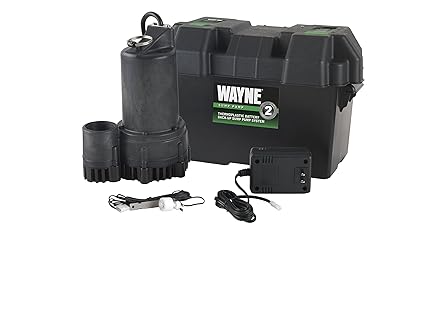sump wayne pump colour battery