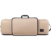 GEWA Organic Violin Case A 4/4 with Music Pocket, Side Handle, Adjustable Neck Rest Colour: Beige