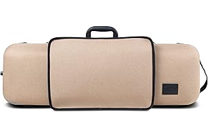 Gewa Organic Violin Case A 4/4 with Music Pocket, Side Handle, Adjustable Neck Rest Colour: Beige
