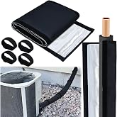 3 Layers HVAC Copper Pipe Insulation Cover Protector Wrap 72'' x 10.2'' | Outdoor Cut-to-Fit Oxford Weatherproof Flexible AC Copper Line Insulation Sleeve for Central Air Conditioning Mini Splits
