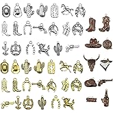 Wshxjzyay Western Cowboy Charms Cowboy Boot Charms for Necklace Bracelet Earring Making DIY Crafts