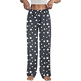 Ekouaer Womens Pajama Pants Plaid Lounge Pants Soft Drawstring Pj Bottoms with Pockets