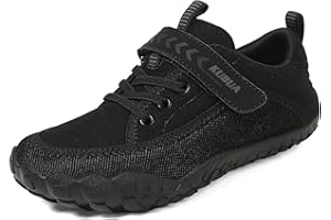 KUBUA Kids Barefoot Shoes Boys Girls Slip On Minimalist Sneakers for Walking Tennis Athletic Hiking Toddler Little Big Kid
