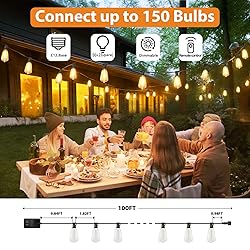 Brightever 3 Color in 1 LED Outdoor String Lights