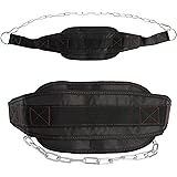 Lawei Fitness Dip Belt with Chain for Weight Lifting, Pull Up Belt Weight Dip Belt for Training Gym Bodybuilding Workout