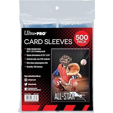 baseball card sleeves for sale Amazon Best Sellers: Best Collectible Trading Card Protective Sleeves