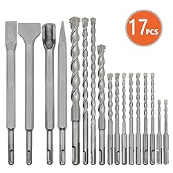 Axelord 17Pcs SDS Plus Rotary Hammer Drill Bit