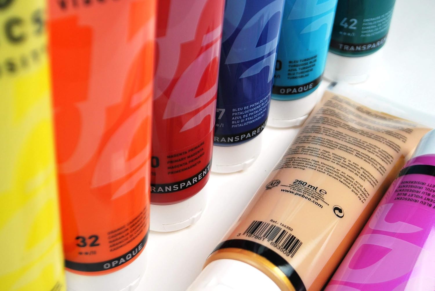 Pébéo High Viscosity Studio Acrylic Paint 250 ml Tube Prussian Blue, Prussian Blue Hue, 500 ml (Pack of 1) - Image 3