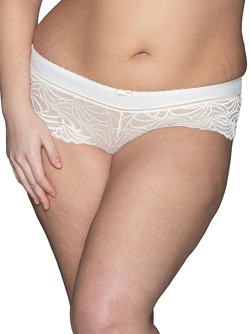 Vanity Fair Women's Flattering Lace Panties: Lightweight & Silky with Superior Stretch, Softest Ivory