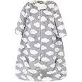 Hudson Baby Unisex Baby Plush Sleeping Bag, Sack, Blanket, Gray Clouds, 6-12 Months