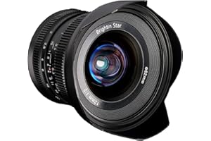 Brightin Star 12mm F2.0 Ultra Wide-Angle Big Aperture APS-C Manual Focus Mirrorless Cameras Lens, Fit for Sony E ZV-E10, A7IV, A6400, A7II, A7SIII, A7III, A7C, A6600, A6100, A7RIV, A6000, A7RIII