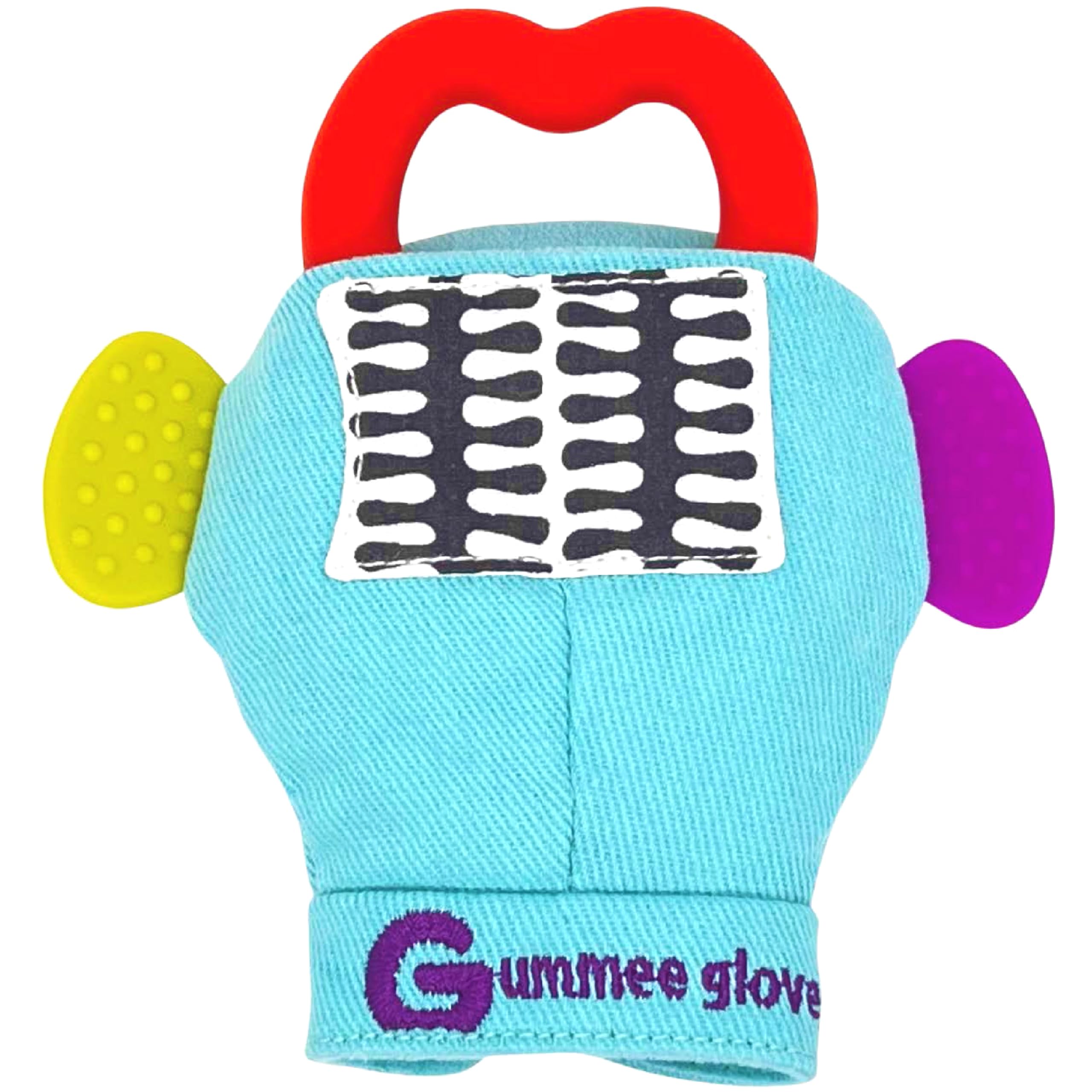 Gummee Glove Baby Teething Mitten - Detachable Teether - Teething Glove 3-6 Months - Teething Mitten for Babies - Teether Toys - Baby Gifts Toys