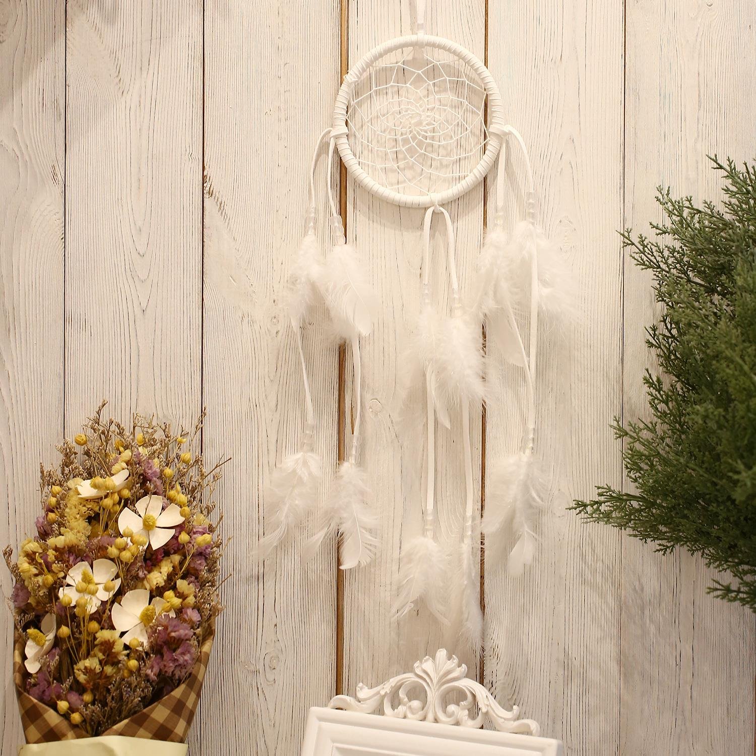 SOLEDI® Dream Catcher Circular Net with Feathers Wall Hanging Decoration Ornament