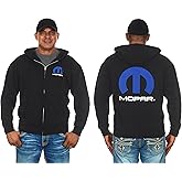 JH Design Men's Mopar Logo Hoodies in 3 Styles Pullover and Zip- Up Sweatshirts
