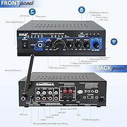 Pyle Home Bluetooth Audio Power Amplifier 2X120