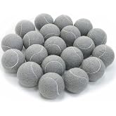 URBEST Advanced Tennis Ball 20 Packs, Training Tennis Balls Practice Balls for Novice Player, Pet Dog Playing Balls with Mesh Carry Bag for Beginner Training Ball