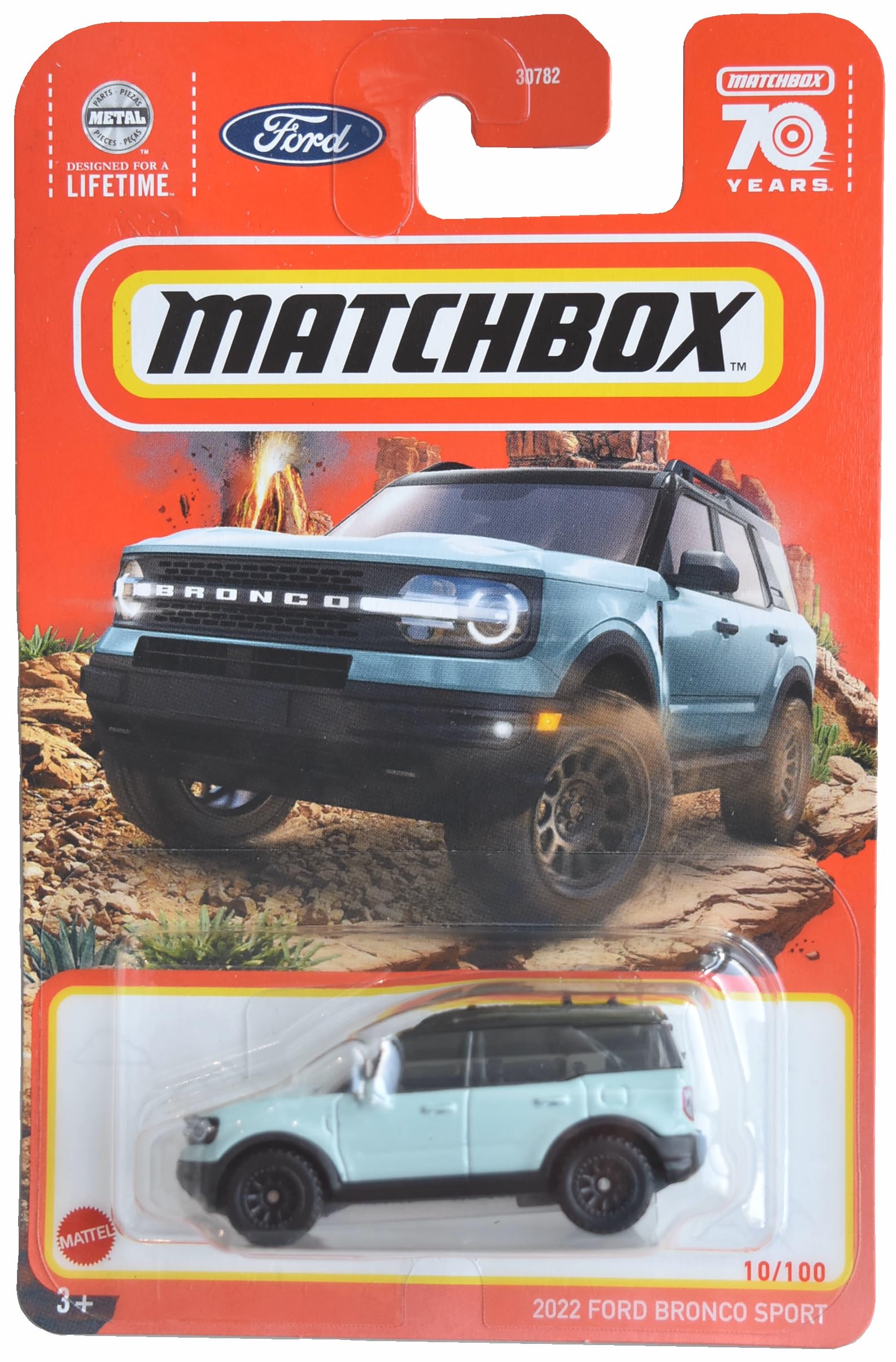 Photo 1 of Matchbox 2022 Ford Bronco Sport, 70 Year 10/100