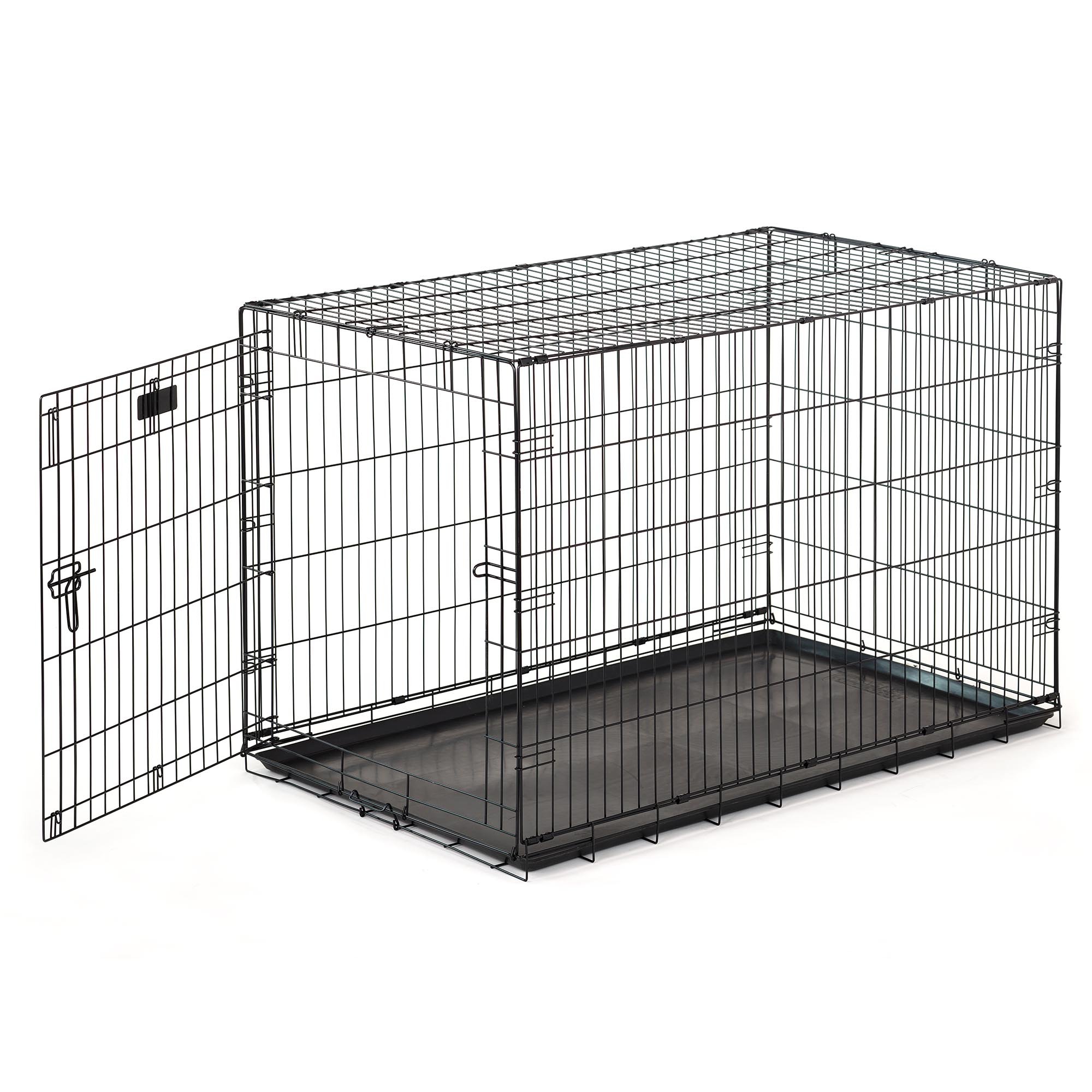 Precision Pet ProValu Single-Door Dog Crate in Black