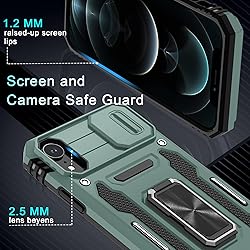 DEERLAMN Case for iPhone XR with Slide Camera