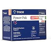 Trace Minerals Power Pak Multivitamin and Multimineral Packets - Electrolyte Support - 1200 mg Vitamin C plus 70+ Trace Minerals - Watermelon Flavor - 30 Packets