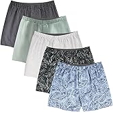 Natural Feelings Classic Boxers Shorts Cotton Woven Mens Underwear Boxers Pack