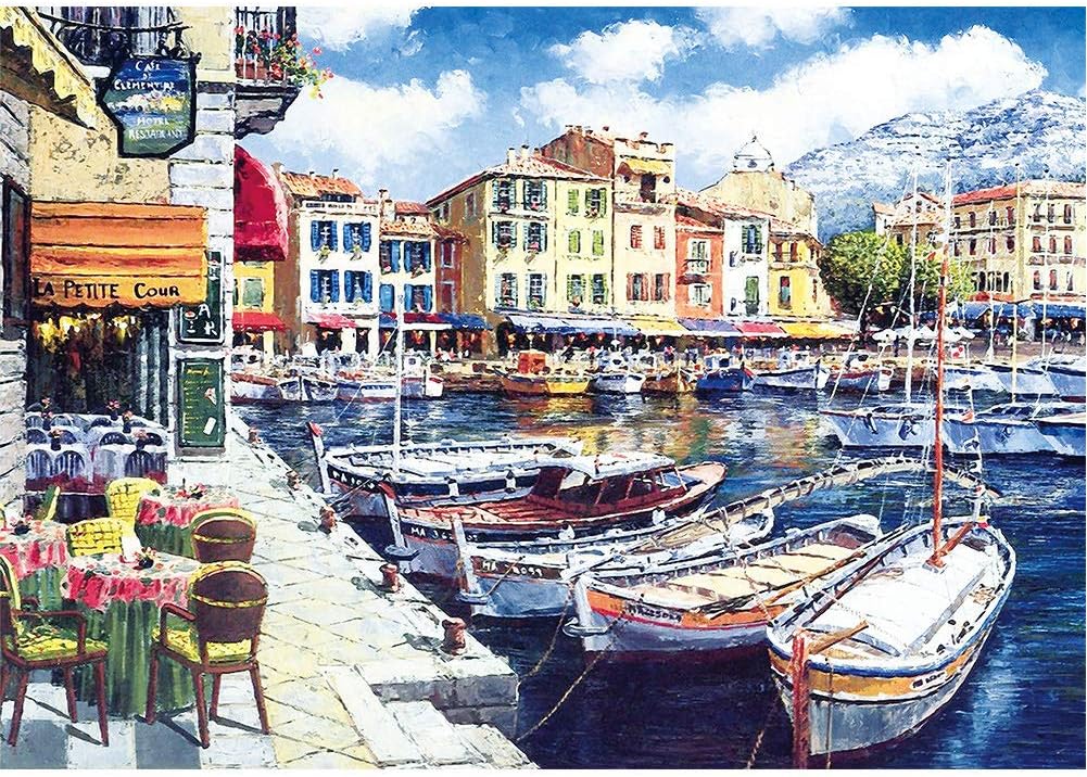 Puzzle 1000 Piece Jigsaw Puzzle Adult - Harbour Jigsaw Puzzle Micro-Sized Puzzles