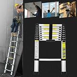 Multibao 3.8M Telescopic Ladder 12.5ft Aluminium 150kg EN131 13 Steps view 3
