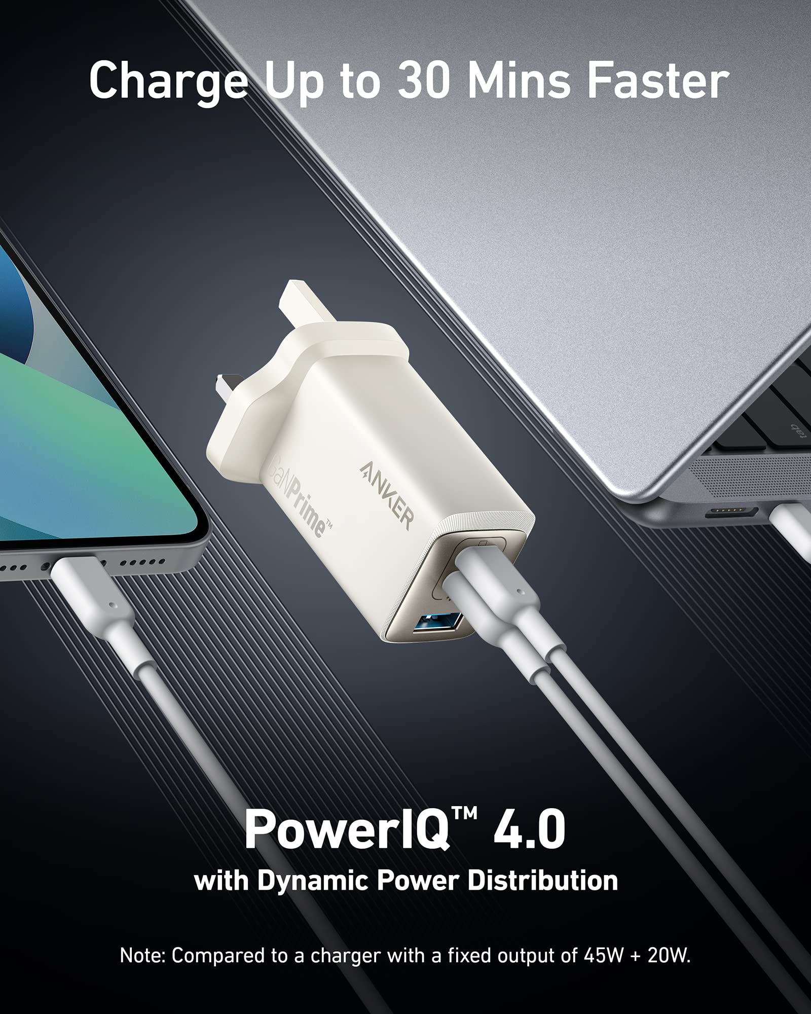 Anker Nano Ii 65W Usb-C Charger Size Comparison Demonstrating Compact Dimensions