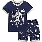 RKOIAN Little Boys Girls' Pajamas Sets Glow in The Dark Toddler Pjs Cotton Kids Sleepwear
