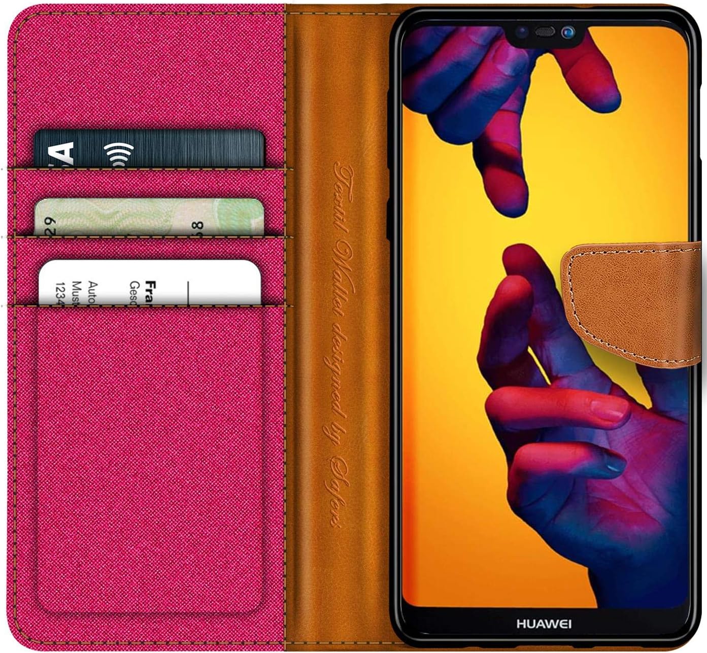 Verco Phone Wallet Case compatible with the Huawei P20 Lite - Image 3