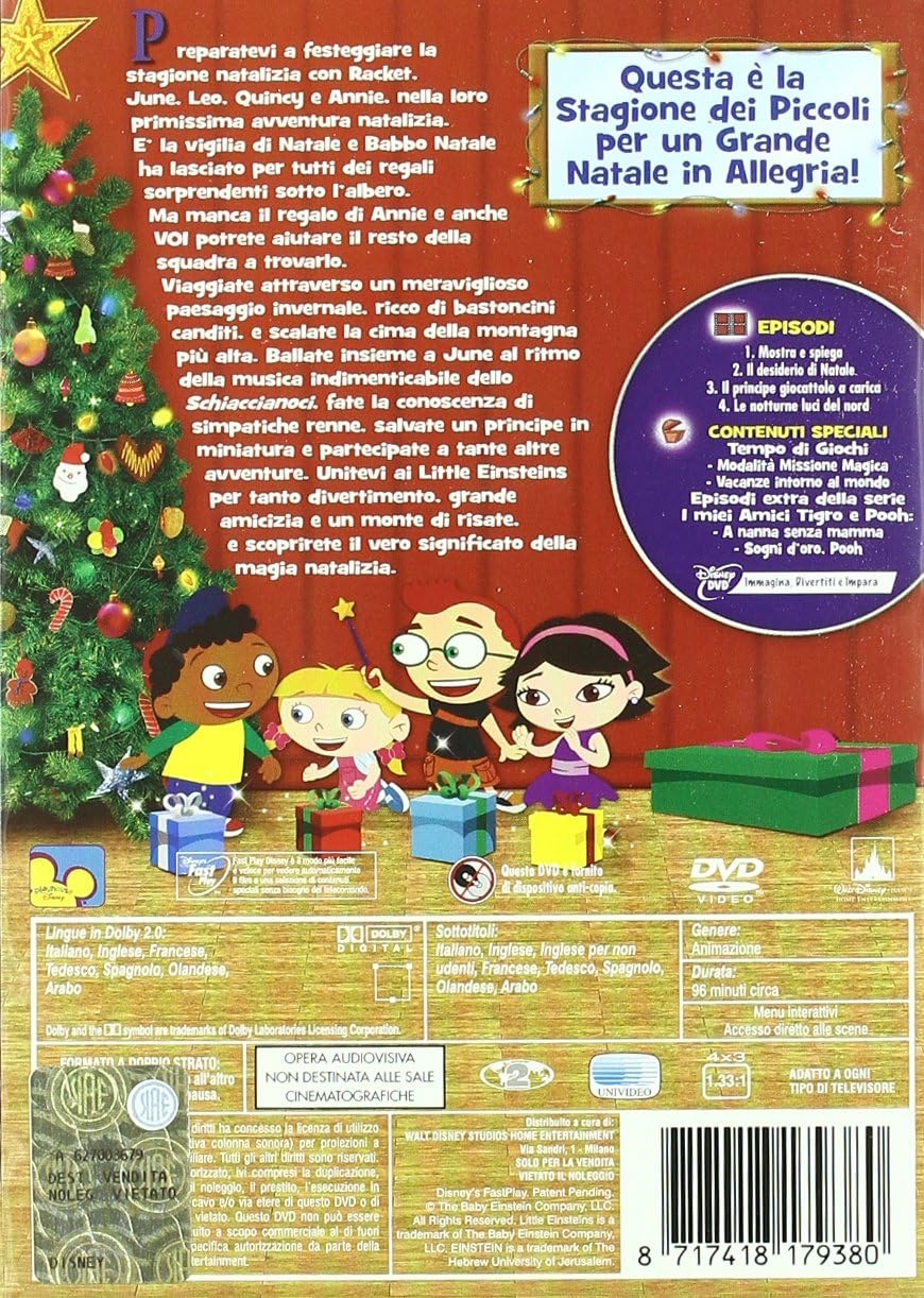 I Menu Di Natale Italiano.Little Einsteins Regalo Di Natale Amazon Co Uk Dvd Blu Ray