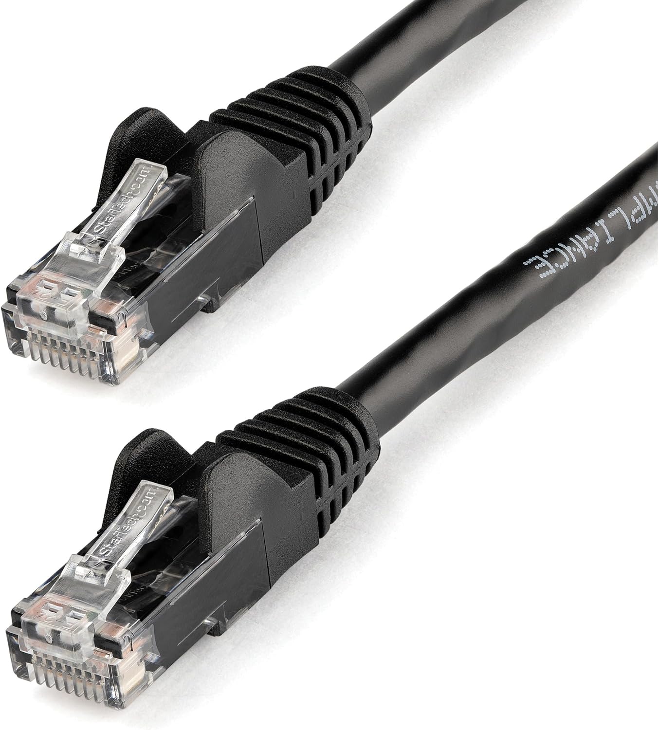 StarTech 3ft CAT6 Ethernet Cable - Black CAT 6 Gigabit Ethernet Wire -250Mhz 100W PoE RJ45 UTP Network Patch Cord Snagless with Strain Relief (N6PATCH3BK)