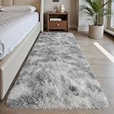 Sour Lemon Grey Rugs Living Room 60x120cm Anti Slip Shaggy Floor Mat