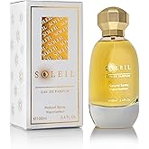 Soleil for Women Eau De Parfum - Gourmand Fragrance With Soft Florals & Creamy Sandalwood - Top Notes of Pistachio, Vanilla & Salted Caramel - Natural & Free of Parabens - Elegant 100ml Bottle
