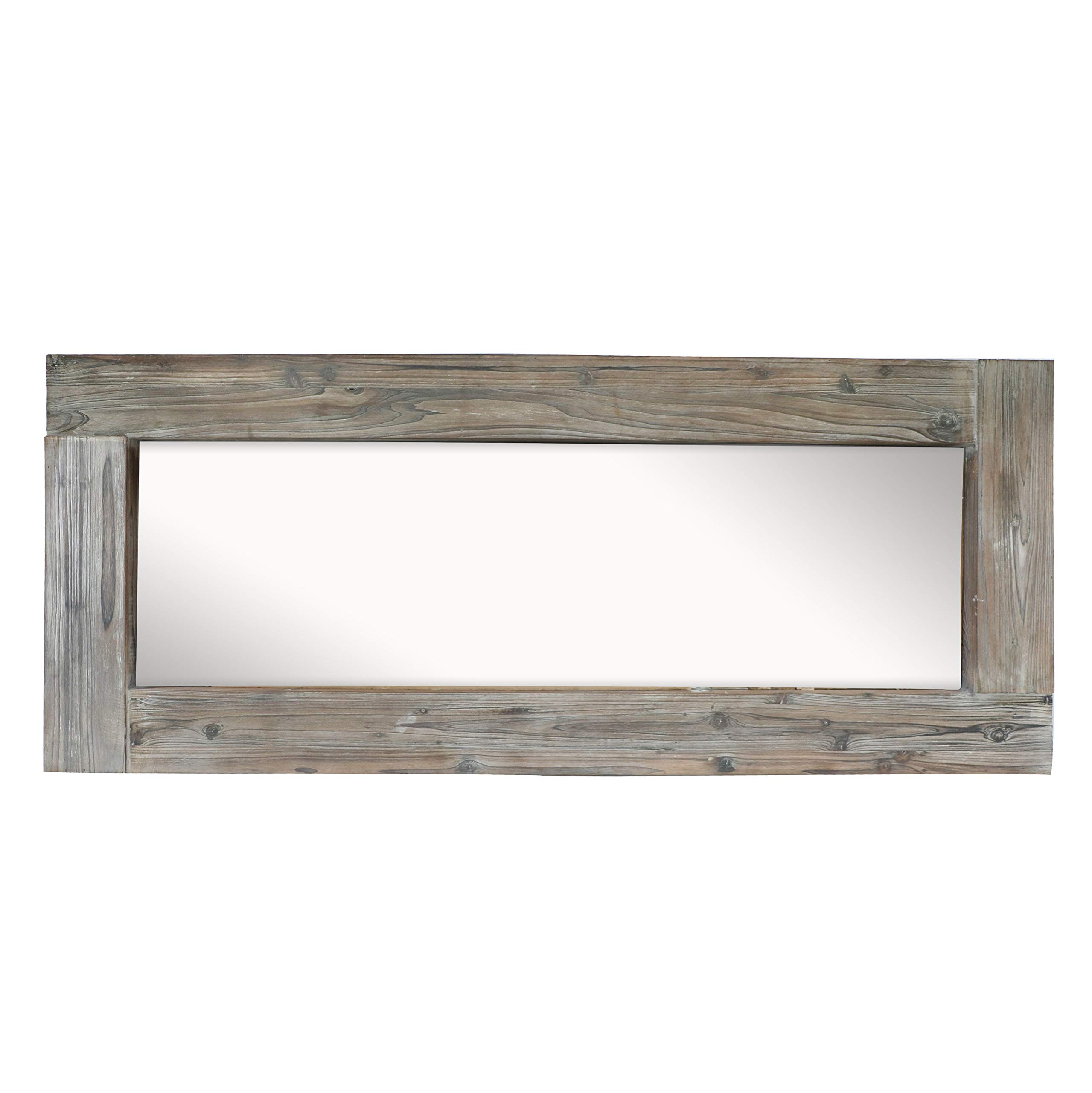 Barnyard Designs Long Decorative Wall Mirror, Rustic Distressed