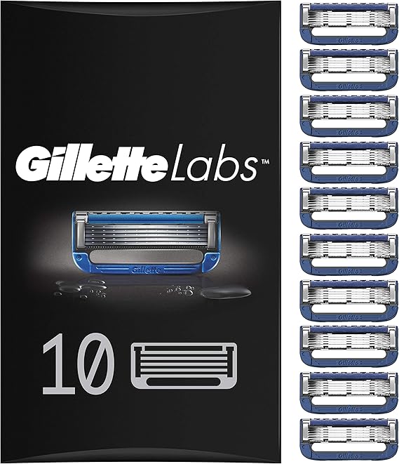 Gillette Labs Heated Razor Blades For Men, 10 Refills , Awaken Your