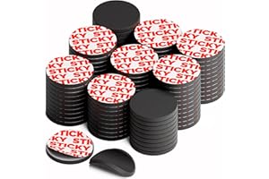 Round Flexible Magnets with Adhesive Backing - (45pcs 0.8"x0.08"/2x0.2cm) Magnetic Dots for Whiteboard, Fridge - Stickers for