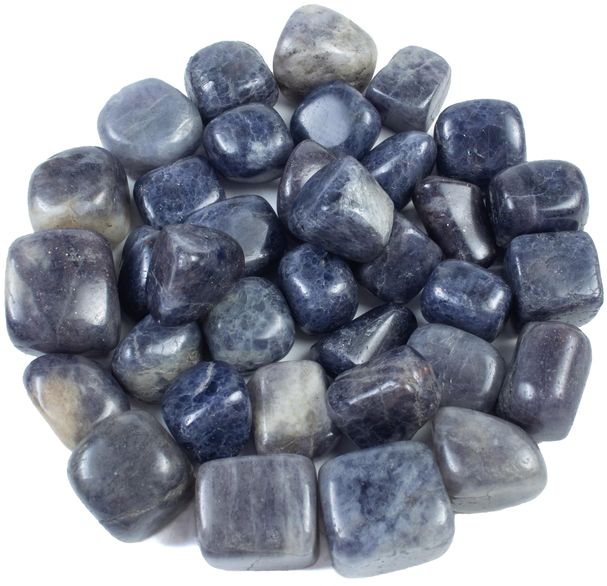 Crocon 1LB Iolite Tumbled Stones and Crystals Bulk