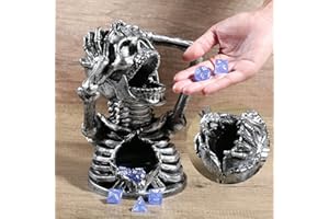 DNDND Dice Tower, Skull DND Dice Rolling Tower for Dungeons and Dragons D&D Tabletop Game and RPG Games (Skull)