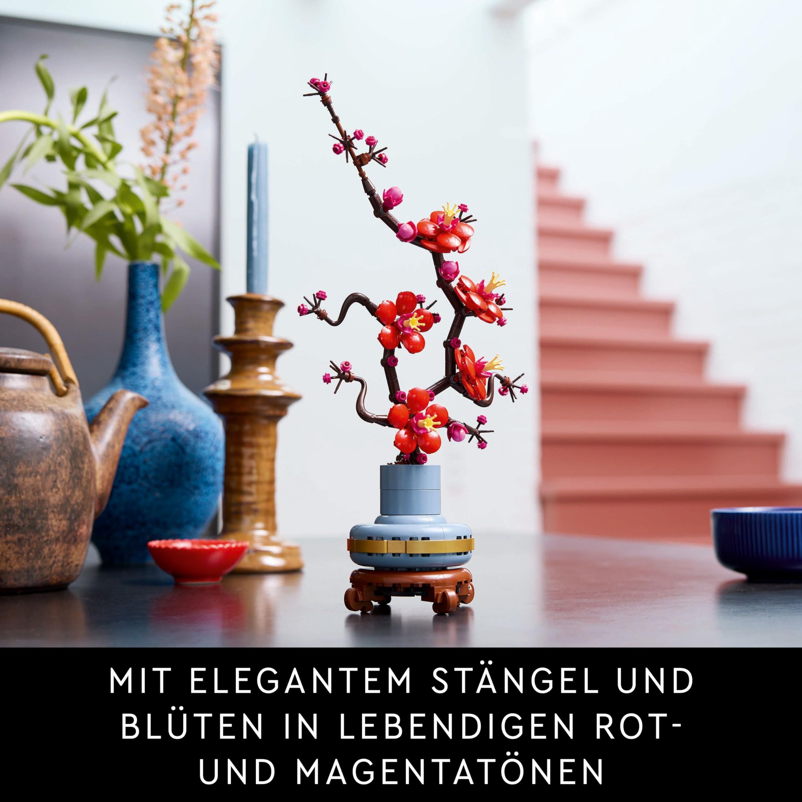 LEGO Botanicals Pflaumenblüte - Pflegeleichte Blumendeko aus der Botanik Kollektion - Kreatives Bauset für Erwachsene - Entspannende Aktivität - Künstliche Pflanze zum Sammeln 10369 3