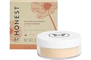 Honest Beauty Talc-Free Translucent Loose Setting Powder | Invisible, Matte Finish | EWG Verified, Vegan + Cruelty Free | .56 oz