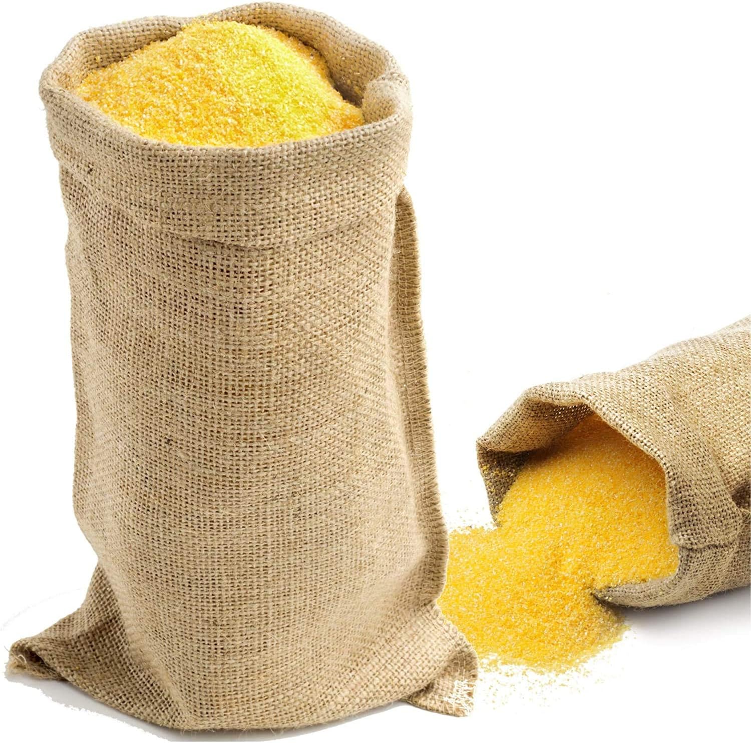 TK Gruppe Timo Klingler 10x Jutesack Beutel 20x50 cm als Kartoffelsack, Geschenkbeutel, Beutel, Stroh Sack - Winterschutz für Pflanzen & Frostschutz (10x)