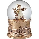 100MM Revolving Snowman Blowing Snow Globe by The San Francisco Music Box