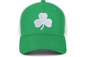 IORTY RTTY St Patricks Day Hat for Men Women Gifts Saint Pattys Costume Clover Baseball Cap Green