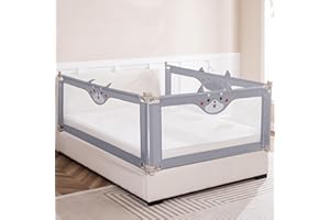 UBBCARE Bed Rail for Toddlers, 59 Inches Guard Rail with Childproof Lock, Extra Height Child Bed Safety Rail for Infants, Toddlers, and Seniors, Suitable for Twin, Full, Queen, King Bed